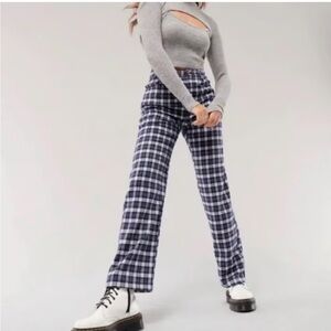 Hollister Blue  and White Wide Leg Pants